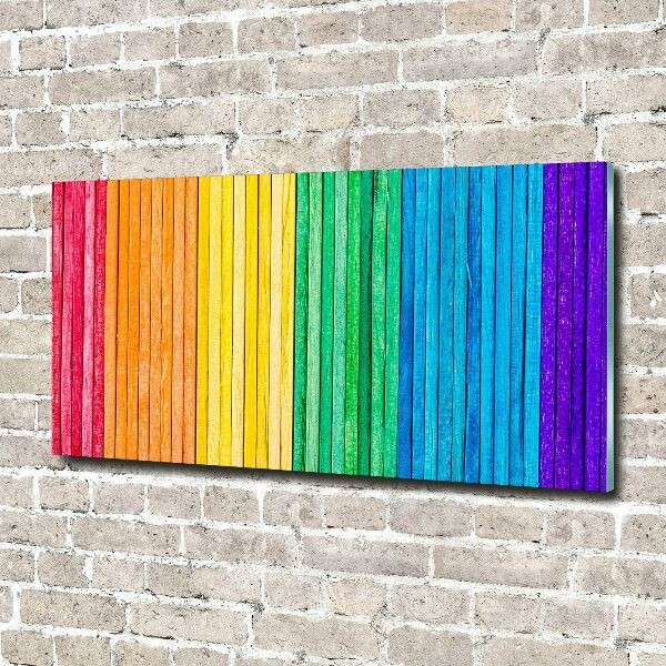 Acrylic wall art Colorful stripes