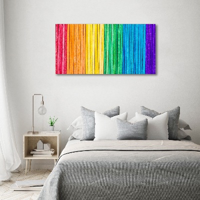 Acrylic wall art Colorful stripes