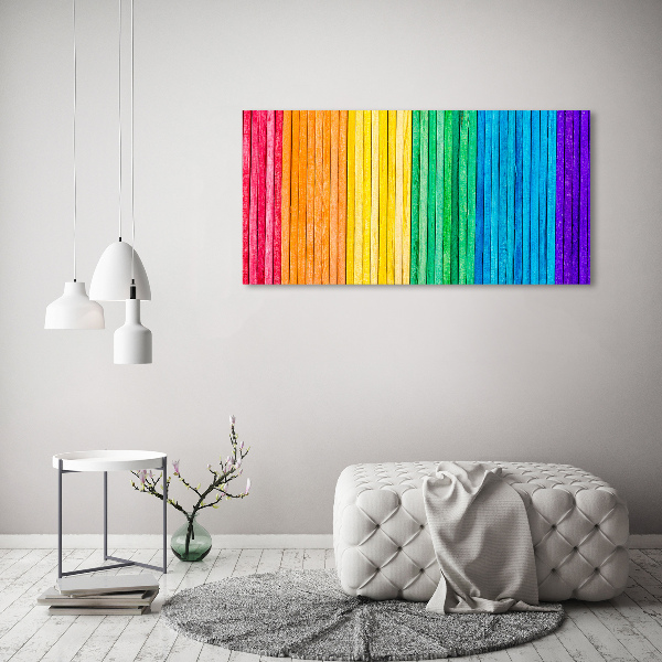 Acrylic wall art Colorful stripes