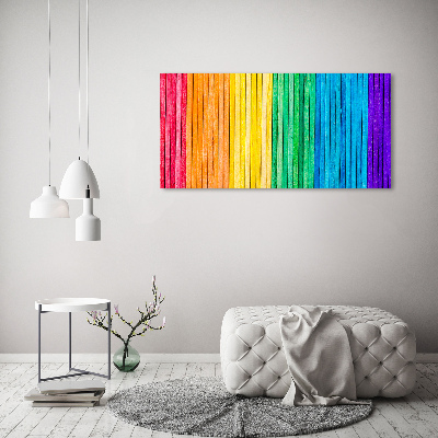 Acrylic wall art Colorful stripes