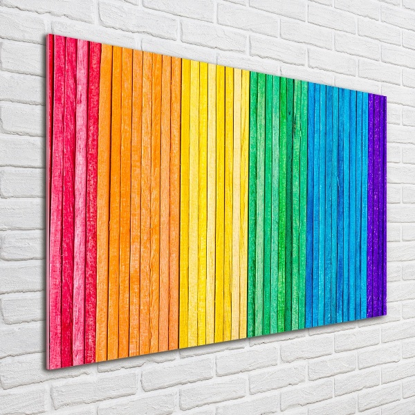 Acrylic wall art Colorful stripes