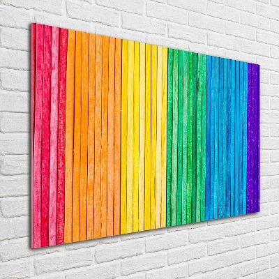 Acrylic wall art Colorful stripes