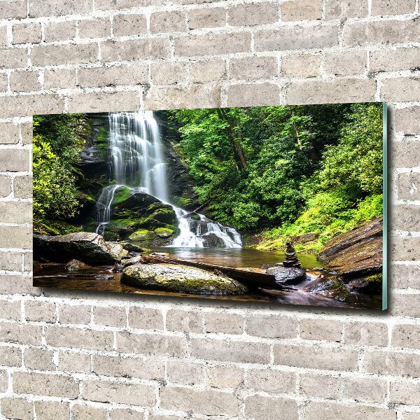 Print on acrylic Waterfall in the forest