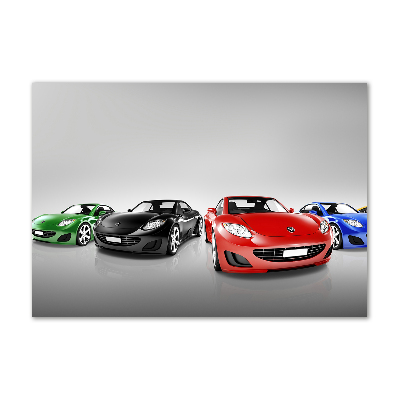 Acrylic wall art Colorful cars