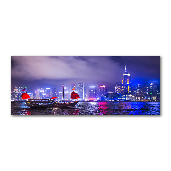 Print on acrylic Hong Kong at night