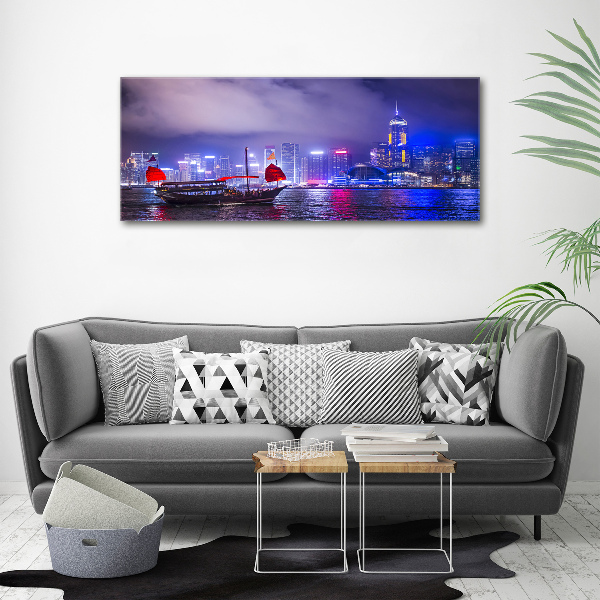 Print on acrylic Hong Kong at night