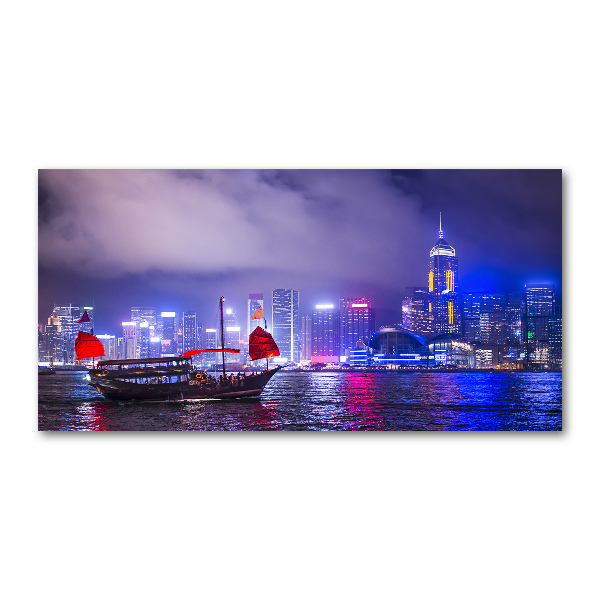 Print on acrylic Hong Kong at night