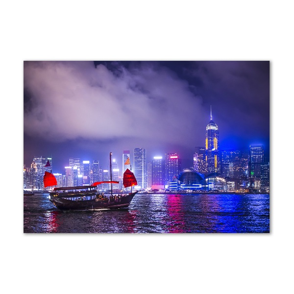 Print on acrylic Hong Kong at night