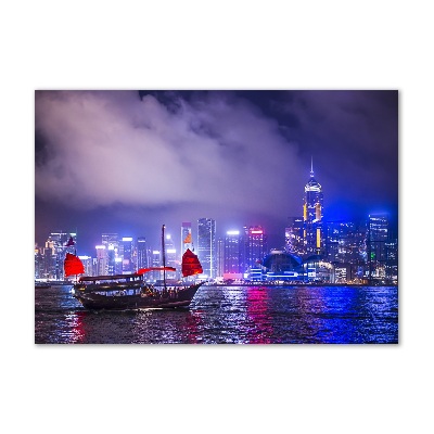 Print on acrylic Hong Kong at night