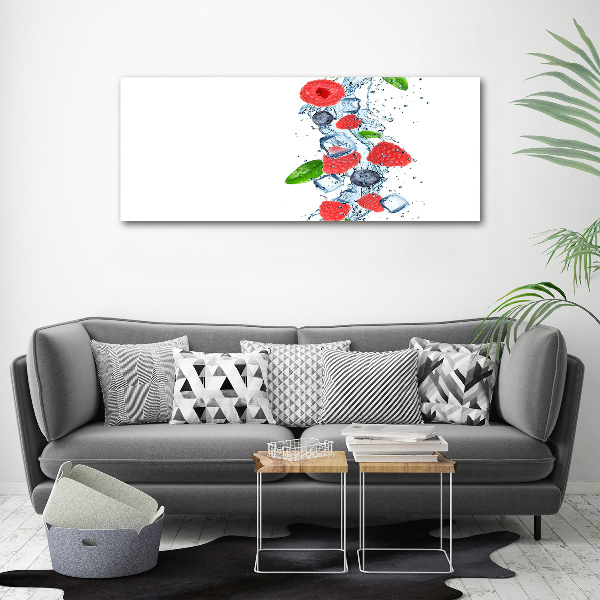 Wall art acrylic Forest fruits with ice