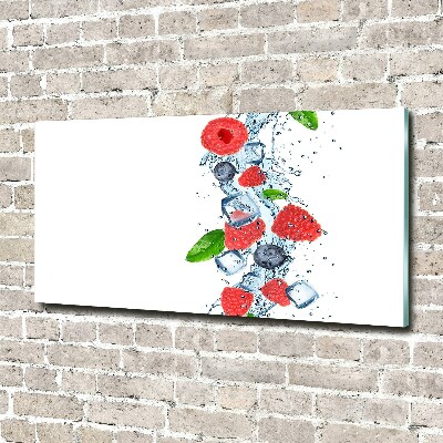 Wall art acrylic Forest fruits with ice