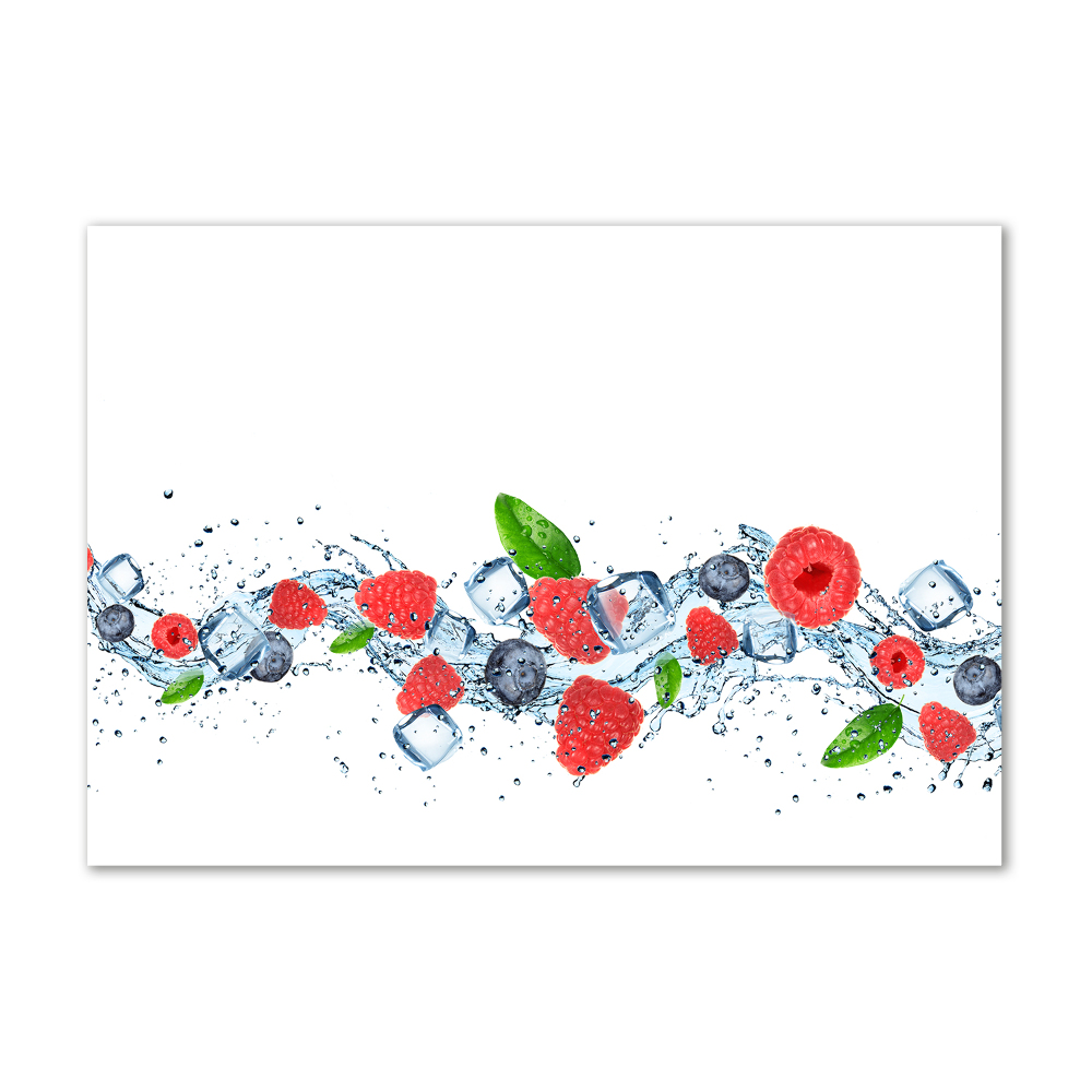 Wall art acrylic Forest fruits with ice