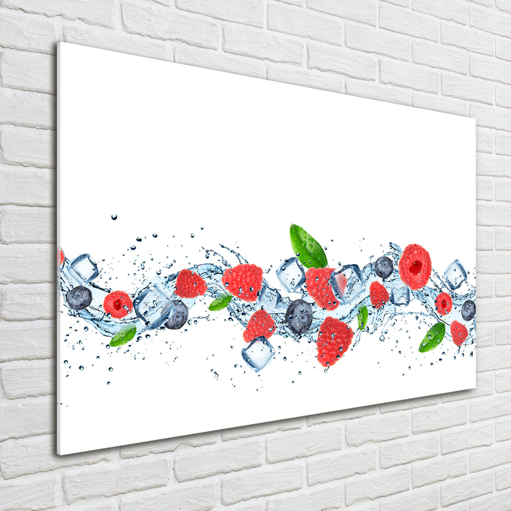 Wall art acrylic Forest fruits with ice