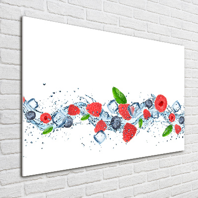 Wall art acrylic Forest fruits with ice