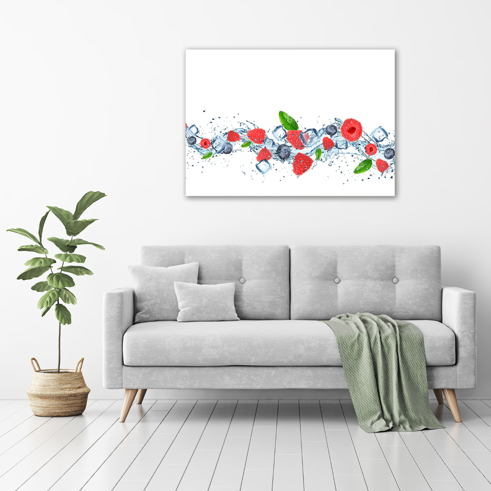 Wall art acrylic Forest fruits with ice