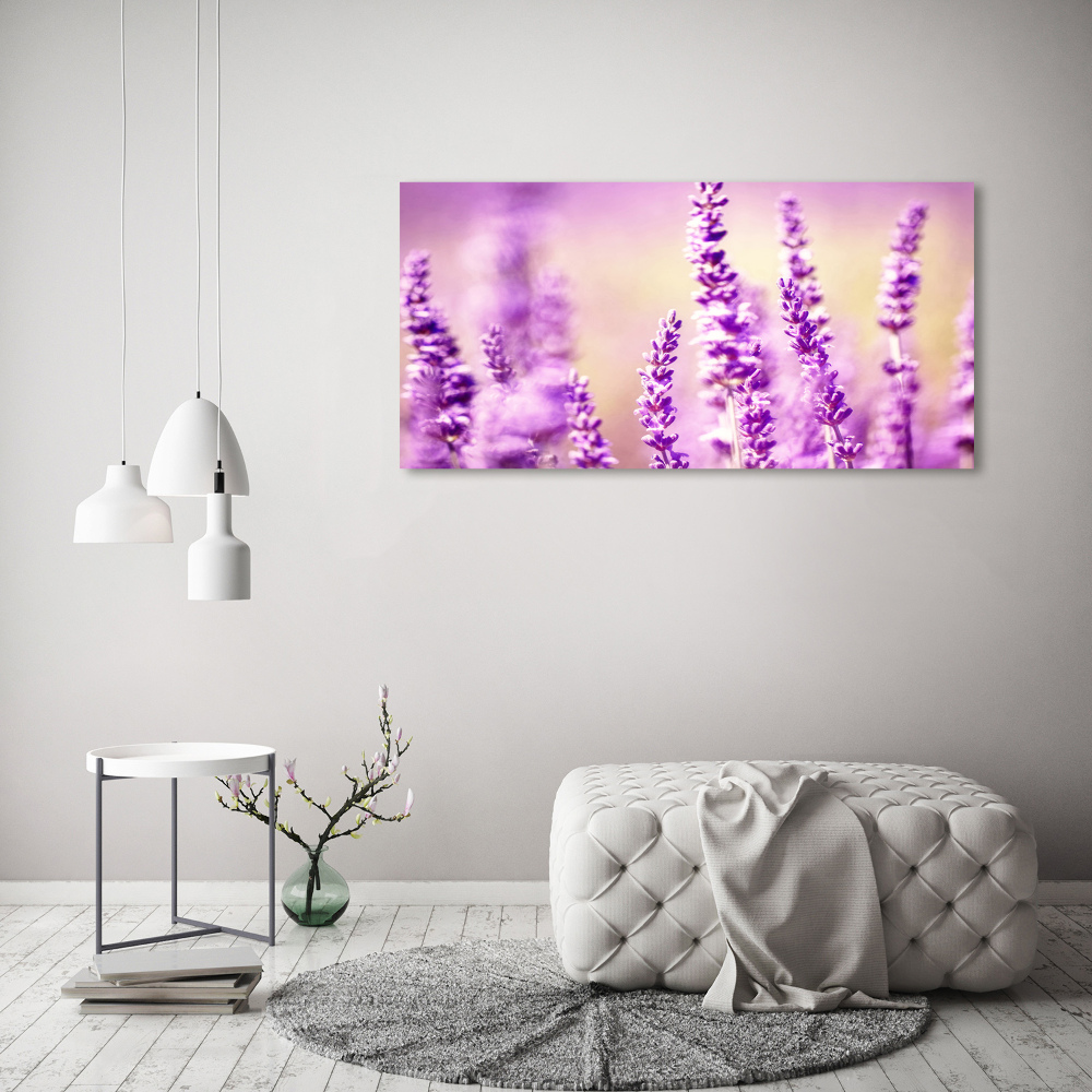 Glass acrylic wall art Lavender