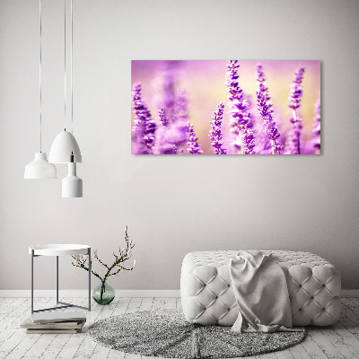 Glass acrylic wall art Lavender