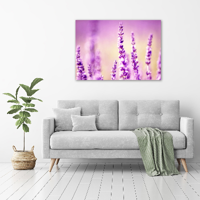 Glass acrylic wall art Lavender