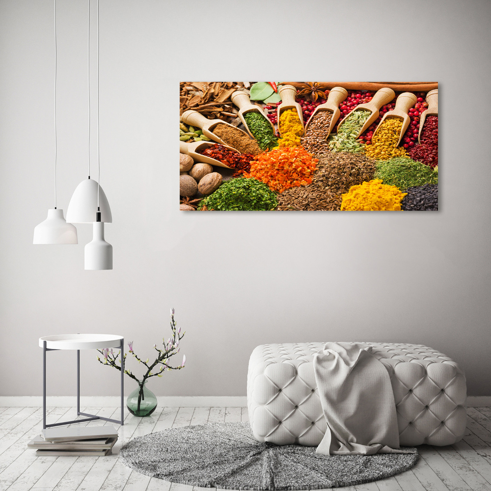 Acrylic print Colorful spices