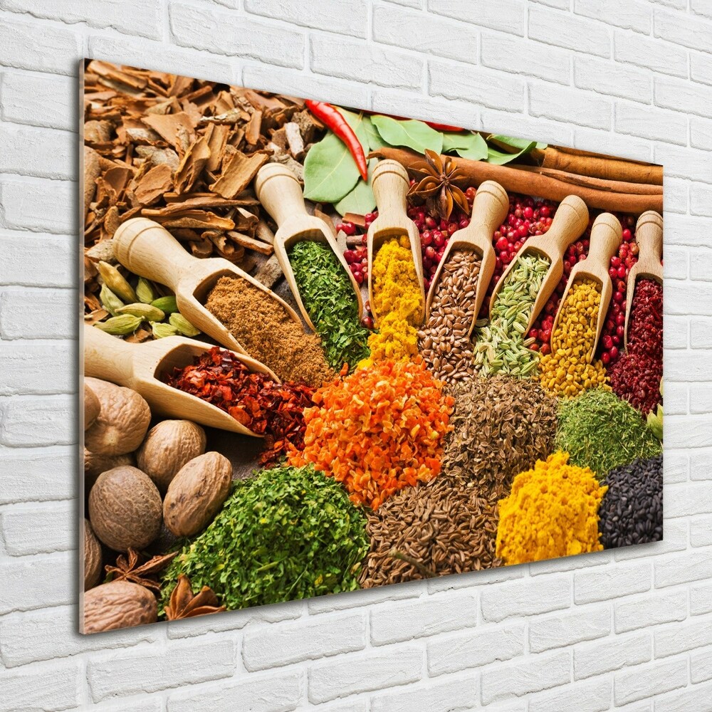 Acrylic print Colorful spices