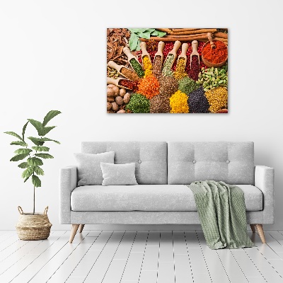 Acrylic print Colorful spices