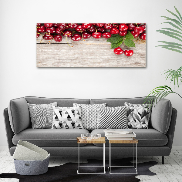 Print on acrylic Cherries on wood