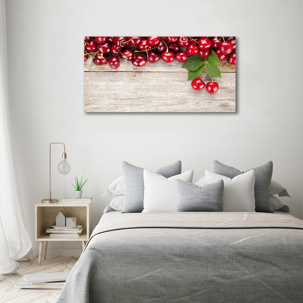 Print on acrylic Cherries on wood