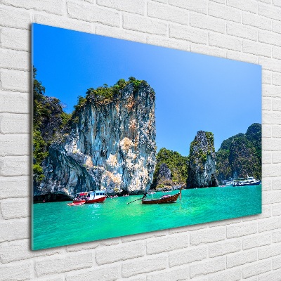 Print on acrylic Thailand boats