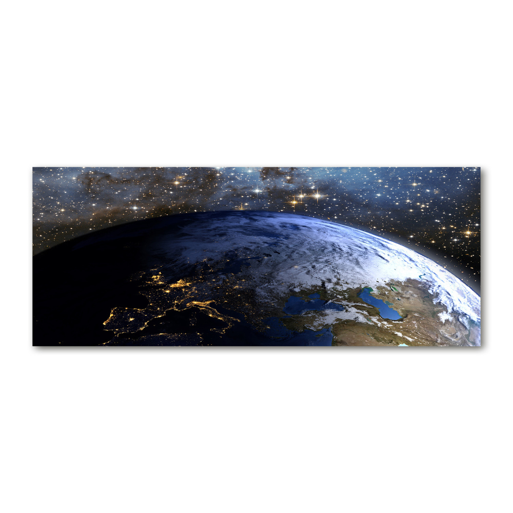 Glass acrylic wall art Planet Earth