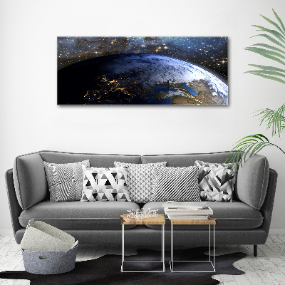 Glass acrylic wall art Planet Earth