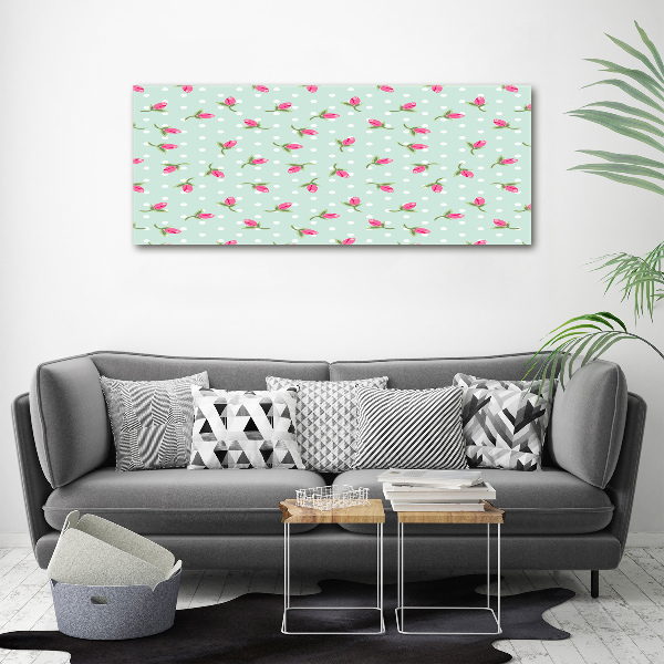 Acrylic wall art Pattern roses