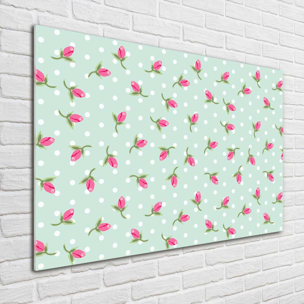 Acrylic wall art Pattern roses