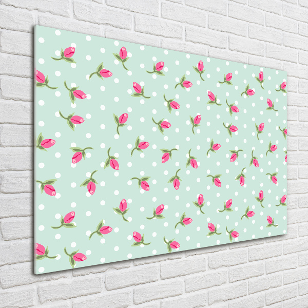 Acrylic wall art Pattern roses