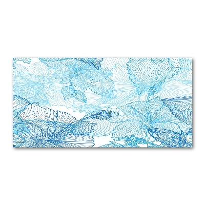 Acrylic wall art Hawaiian flowers