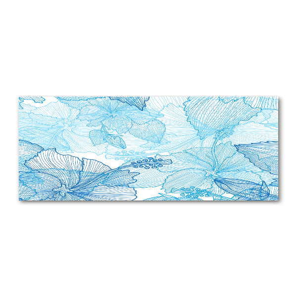 Acrylic wall art Hawaiian flowers