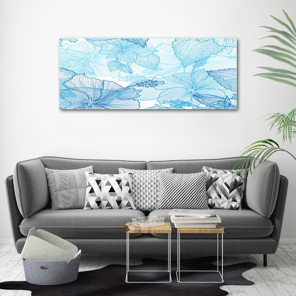 Acrylic wall art Hawaiian flowers