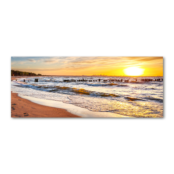 Wall art acrylic Sunset beach