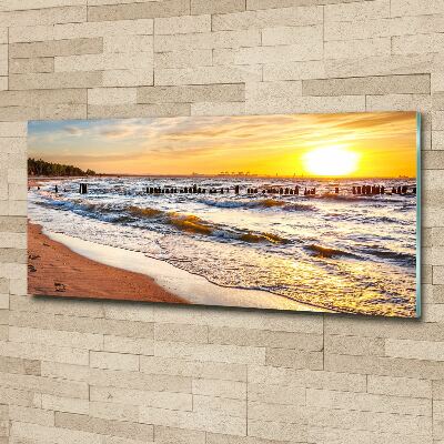 Wall art acrylic Sunset beach