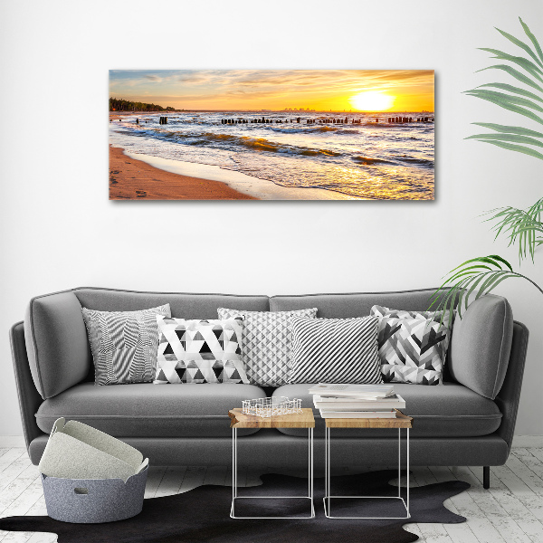 Wall art acrylic Sunset beach