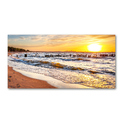 Wall art acrylic Sunset beach