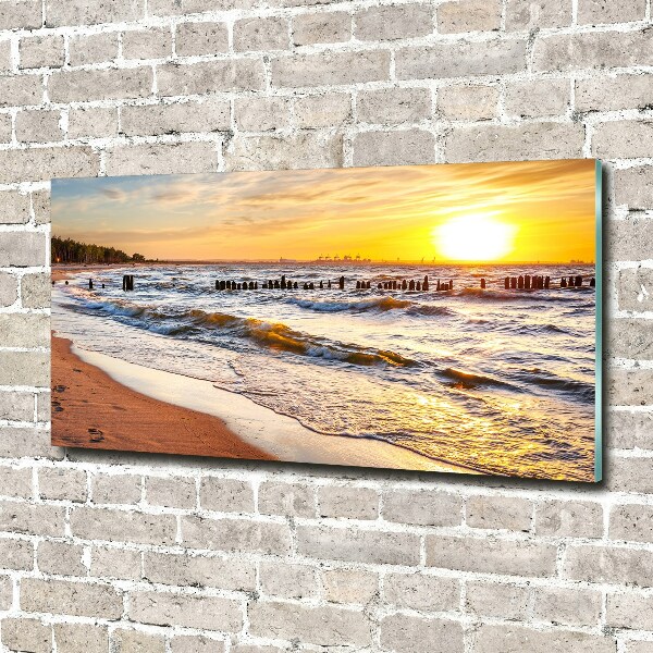 Wall art acrylic Sunset beach