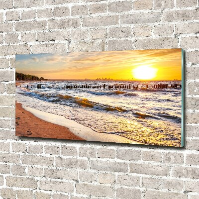 Wall art acrylic Sunset beach