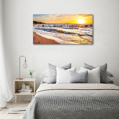 Wall art acrylic Sunset beach