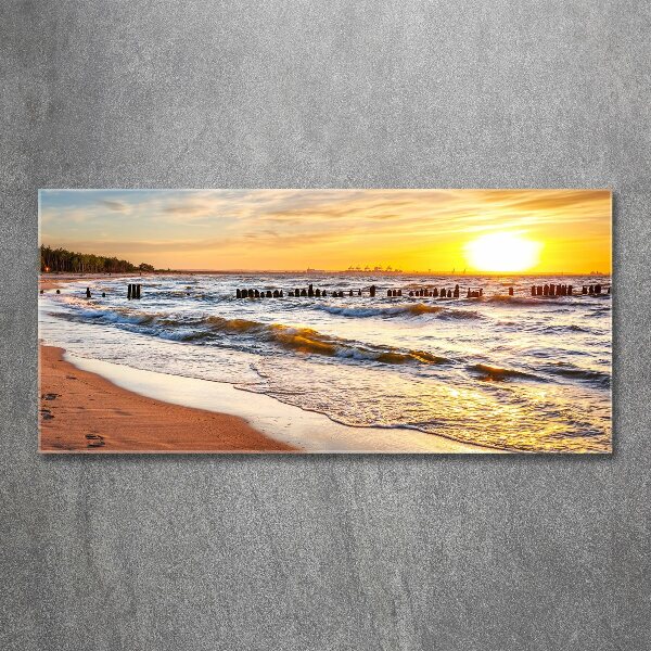 Wall art acrylic Sunset beach