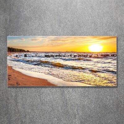 Wall art acrylic Sunset beach