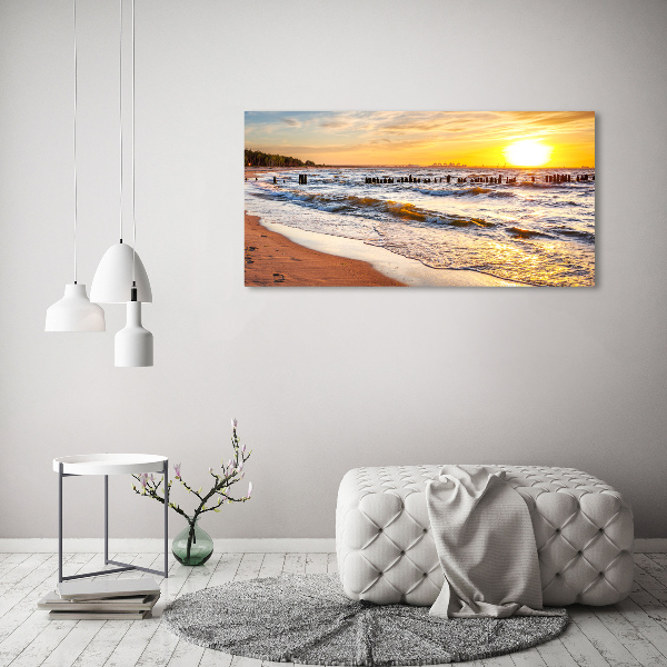 Wall art acrylic Sunset beach