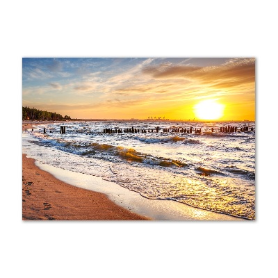 Wall art acrylic Sunset beach