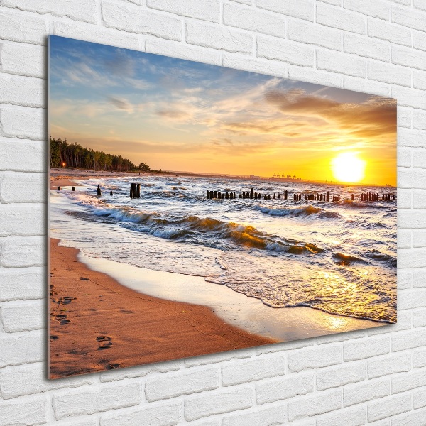 Wall art acrylic Sunset beach