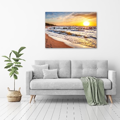 Wall art acrylic Sunset beach