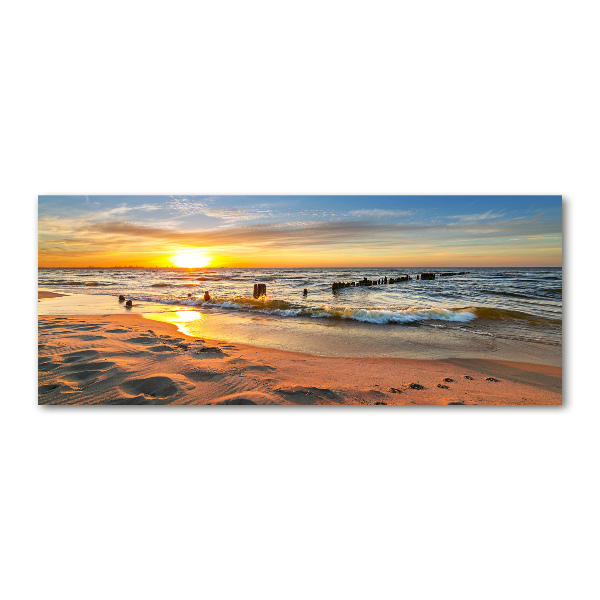 Wall art acrylic Sunset beach